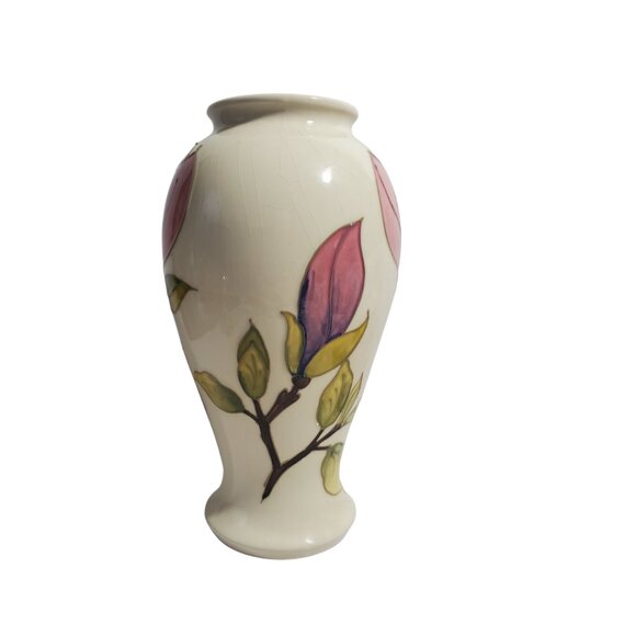 Vintage Moorcroft Magnolia Vase 10.5"– Walter Moorcroft ✨ - Picture 4 of 10